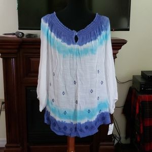 Long Sleeve Tie Dye Tunic